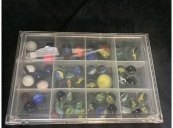 Assortment Of Marbles Including Shooters