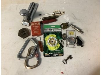 Whistles, Compasses, Locks Boy Scout Knife,Pocket Knife, Scale Weight & More
