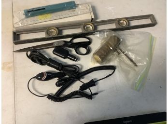 Tools And Assorted Electronic Cords