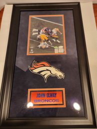 John Elway Signed Photo - Denver Broncos COA