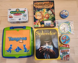 Lot Of Kids' Family Games, Toys, Cards: Splendor, SkipBo, Tangees
