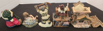 Lot Of 5 Boyds Bears Collection, Figurines, Teddy Bear, Musical