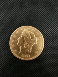 (lot SD40) 1888 Liberty Head MS Gold $20 Coin