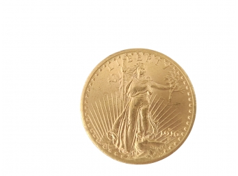 (coin Lot #SD48)  1916-S Saint Gaudens Double Eagle Liberty Gold $20 Rare Coin, Low Vintage