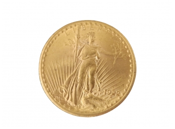 (coin Lot #SD49)  1922-S Saint Gaudens Double Eagle $20 Gold Coin, Liberty