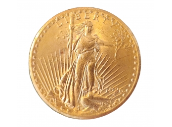 (Coin Lot #SD60)  1926-S Saint Gaudens Double Eagle $20 Gold Coin, Rare & Scarce Coins