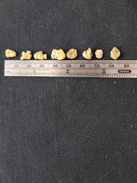 UPDATED INFO: Lot SD725-17 Loose Gold Nuggets, 9.36 Grams, Authenticated, Panned, Jewelry