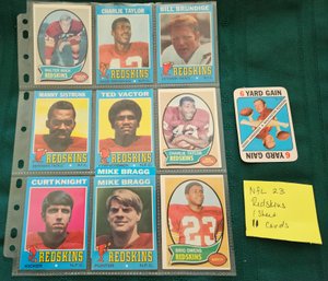 NFL Card Lot #23: 11 Vintage Redskins Football Cards From Early 1970's, Topps, Sports