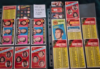 (21) NBA Card Lot #10: 16 Misc. Variety Vintage Basketball Cards From Late 60's, Early 70's, Topps Sports