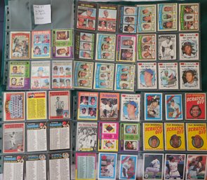 MLB Card Lot #27:  51 Various Topps Baseball Cards From 60's And 70's, Varies