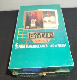 Lot 80: Skybox 1990-1991 NBA Basketball Card Set, Factory Wrapping