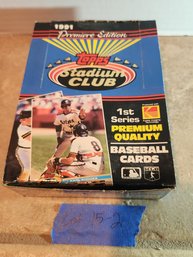 (Lot 15-2) 1991 Topps Premiere MLB Baseball Cards 36 Packs NIB Unopened