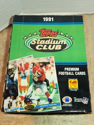 (Lot 15-12) 1991 NIB Topps Stadium Club NFL Football Set, Wax Packs, Unopened