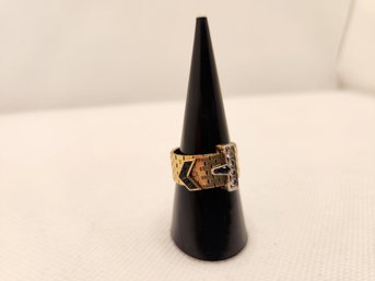 UPDATED PICTURE: Tiffany 1930s Antique Gold, Diamond, Sapphire Ring
