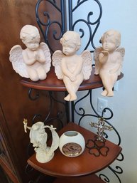 Angels, Cherubs Figurines, Inspirational, Resin, Unglazed Pottery