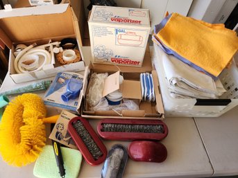 Cleaning Health Lot - Vaporizer, Cloths, Linens, Brushes, Blinds Vacuum Attachment