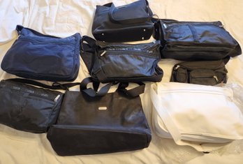 7 Nylon & Canvas Purses, Handbags, Some NEW, Fanny Pack