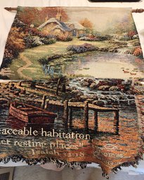 Thomas Kinkade Hanging Wall Tapestry And Couch Throw Blanket, Home Decor