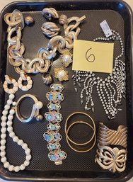 Costume Jewelry Lot #6 - Necklaces, Earrings, Bracelets