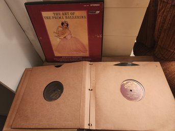 Vinyl Records, Victrola 72 Rpm Vol. VI Classical, London Prima Ballerina 33, Two Sets