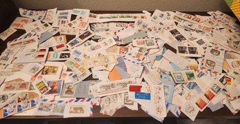 Large Stamp Collection, Philatelic, Variety Countries, Most Vintage, Postmarked