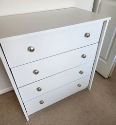 White Laminate Dresser, Set Of Drawers, Composite