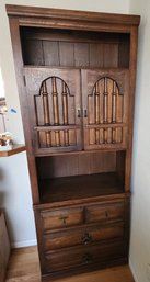 Solid Wood Vintage Cabinet, Drawers, Great For Kitchen Or Dining Room Storage, Shelves, China