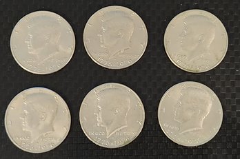 6 Bicentennial Kennedy Half Dollar Coins, Coin,