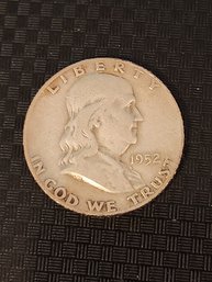 1952 Silver Half Dollar Benjamin Franklin, Coins