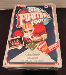 Lot 72, 4 Of 4: NFL 1991 Upper Deck Football Collector's Choice Wax Pack Set, 36 Packs, Joe Namath, Factory