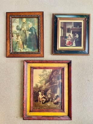Set Of 3 Nicely Framed Vintage Prints