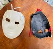 Pair Of Vintage Papier Mache Masks