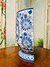 Maitland Smith Blue & White Porcelain Wall Vase