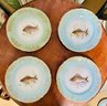 Set Of 11 Porcelain Fish Plates