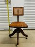 Vintage (possibly Antique) Oak Swivel Desk Chair
