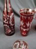 Red Bohemian Glassware