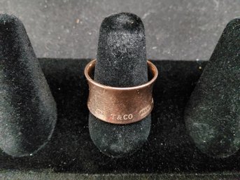 Tiffany & Co Rubedo Gold Metal 1837 Ring