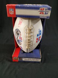 Super Bowl XL Edition Full Size Football W/ Kicking Tee (Includes Original Box)
