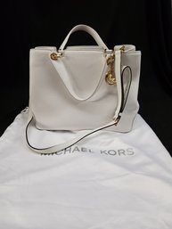 Michael Kors White Hand Bag (Includes Dust Bag)