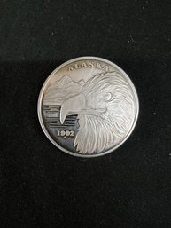 1992 Alaska State Silver Medallion Coin (Eagle)