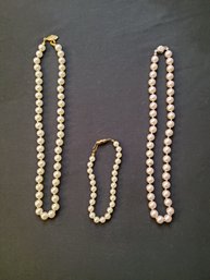 Multiple Strands Of Pearls (Costume Jewelry)