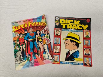 DC Limited Collectors' Edition Oversized Graphic Novels (Super Friends & Dick Tracy)