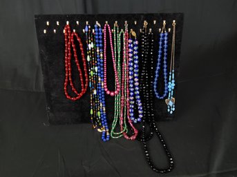 Assorted Glass Bead Necklaces