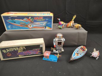 Lot Of Tin Wind-Up And Friction Toys