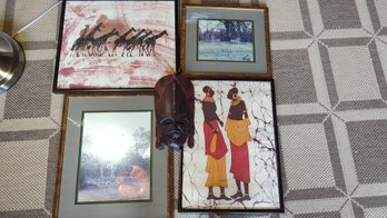 Lot Of African-Themed Wall Art