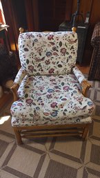 Oversize Floral Lounge Chair