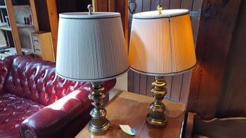 Set Of Brass Table Lamps