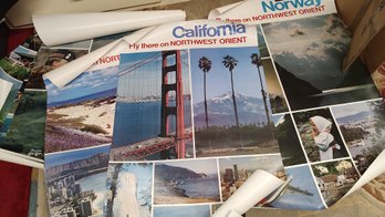 Lot Of Vintage Travel Posters