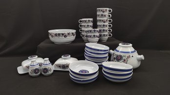Goebel Mazurka Ceramic Dishware Set