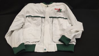 Vintage Signed Castrol GTX Racing Jacket - Signatures From John Force And Larry Morgan